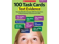 Text Evidence 100 Task Cards Workbook