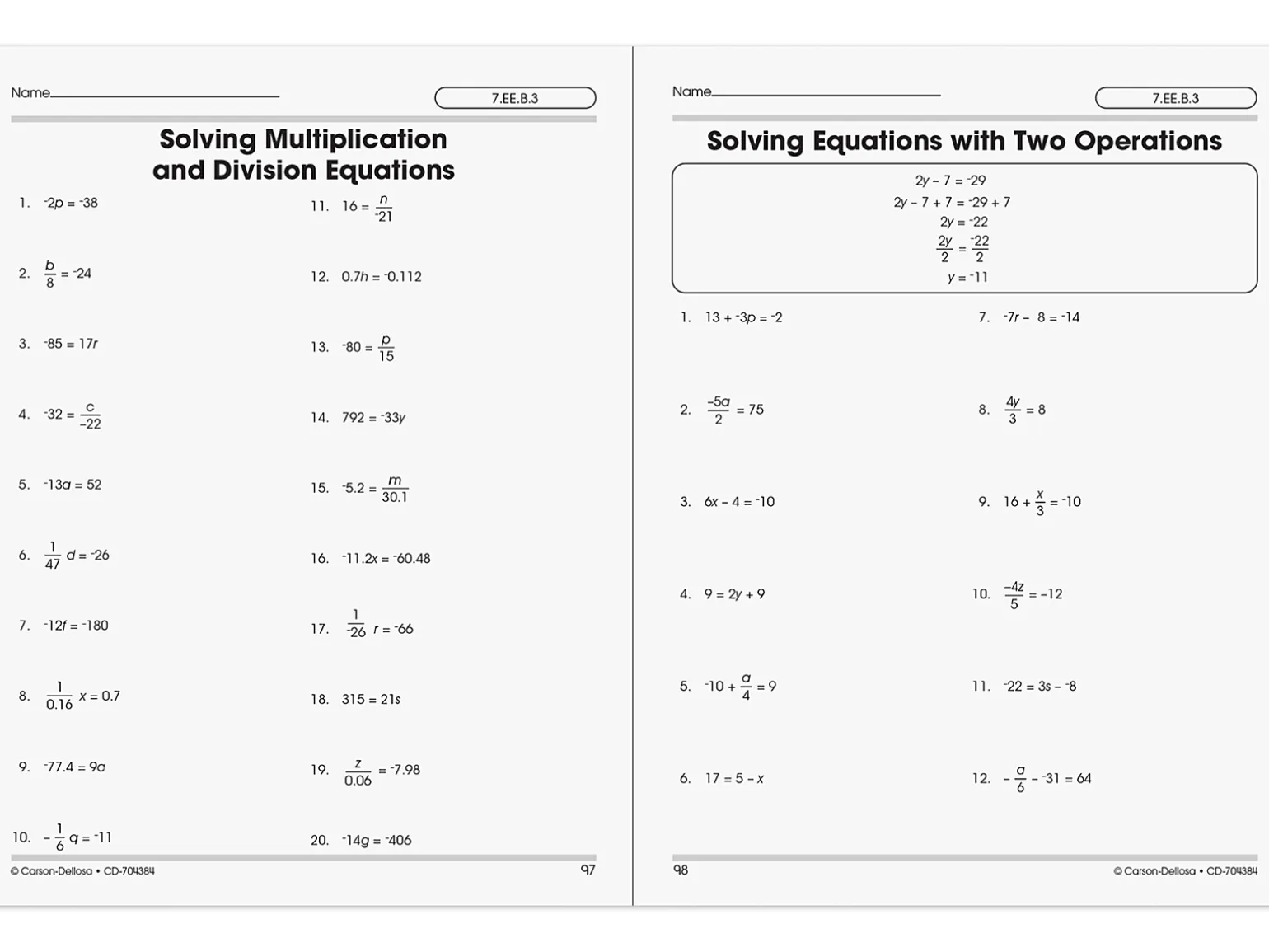 The 100+ Series™ Pre-Algebra Workbook