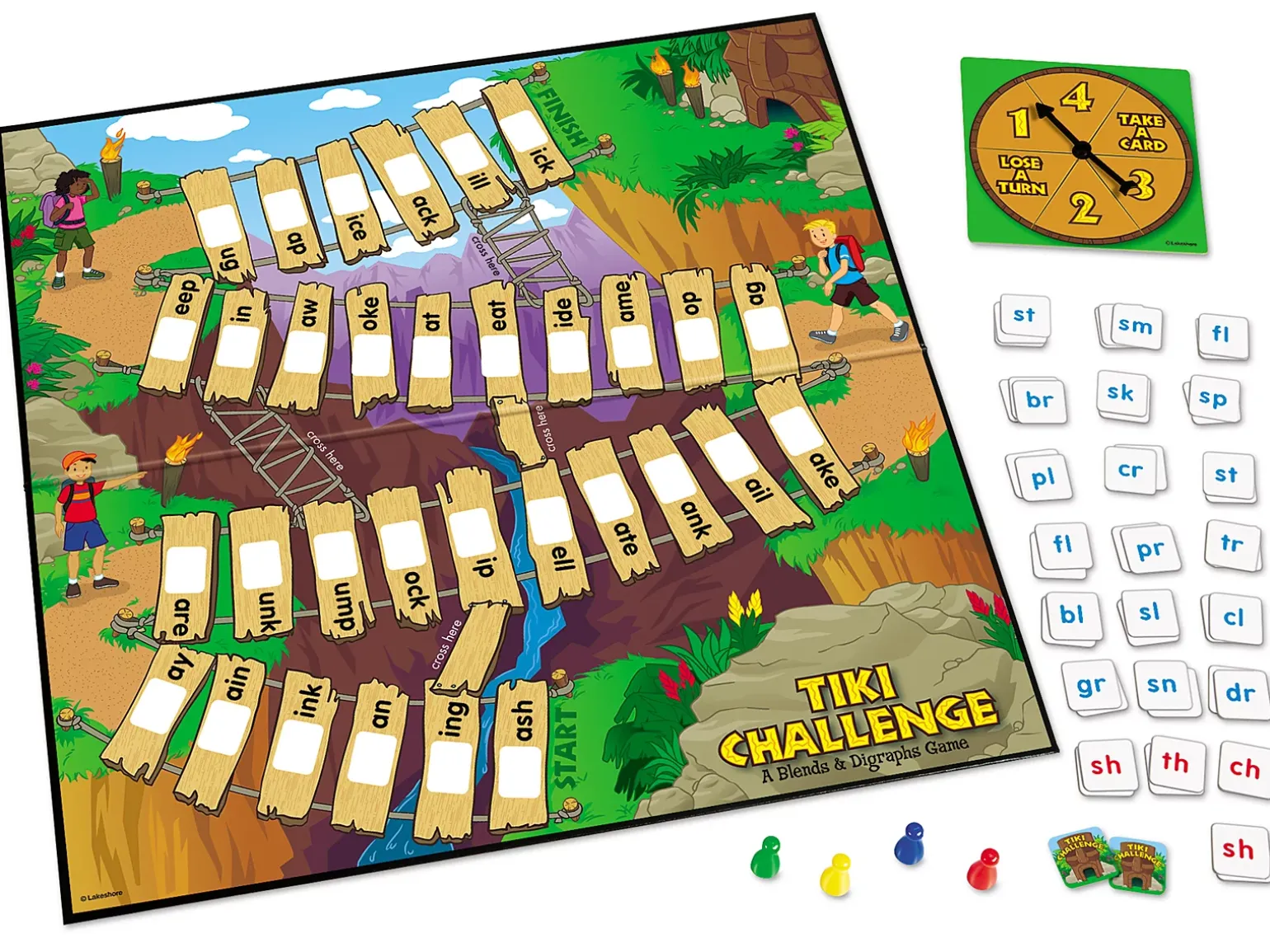 Tiki Challenge: Blends & Digraphs Game