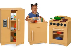 Toddler Hardwood Kitchen Set