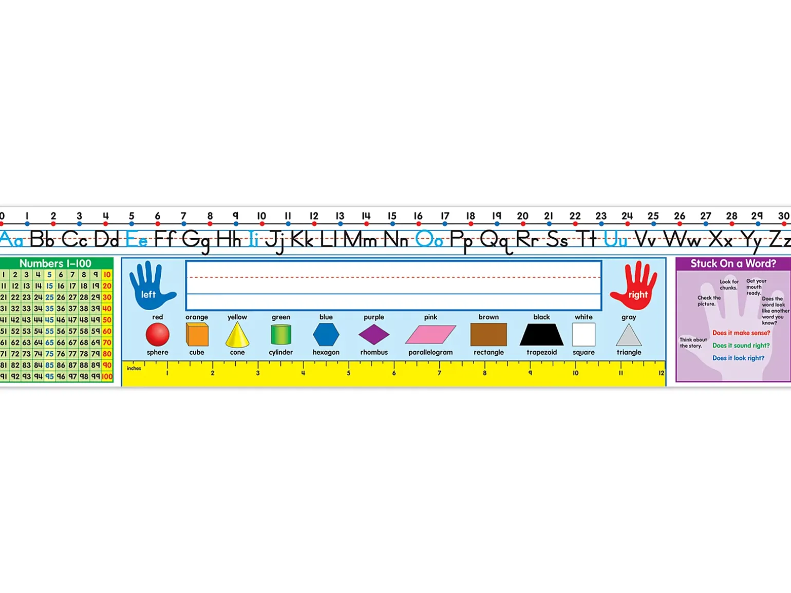 Traditional Manuscript Self-Adhesive Reference Nameplates - Gr. 1-3