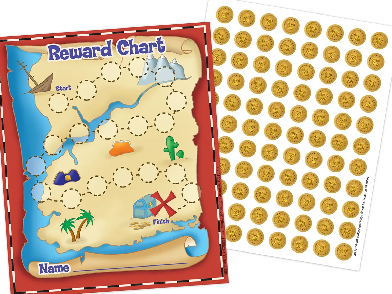 Treasure Hunt Mini Incentive Charts