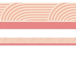 True to You Coral Wave Border