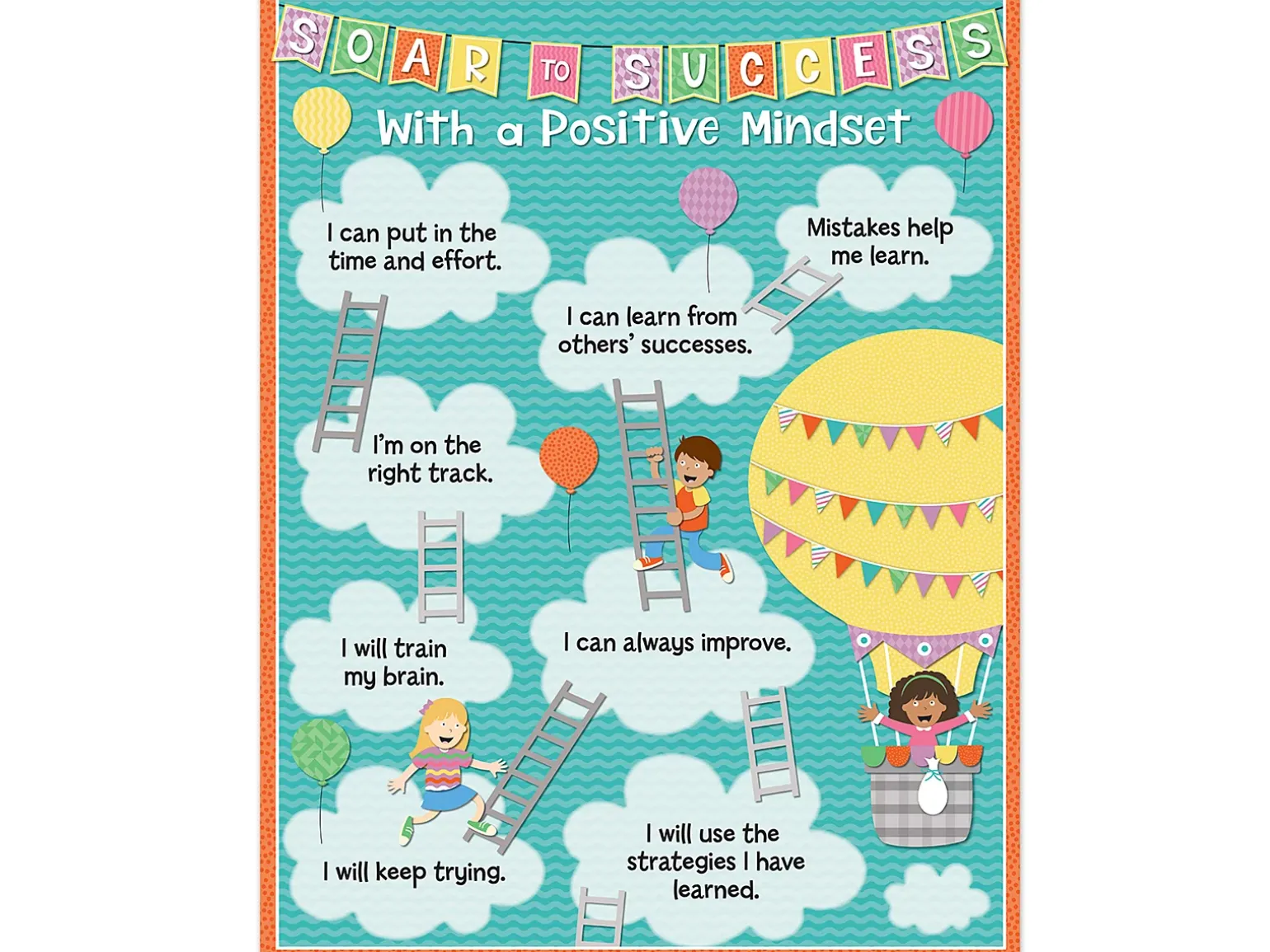 Up & Away Positive Mindset Poster