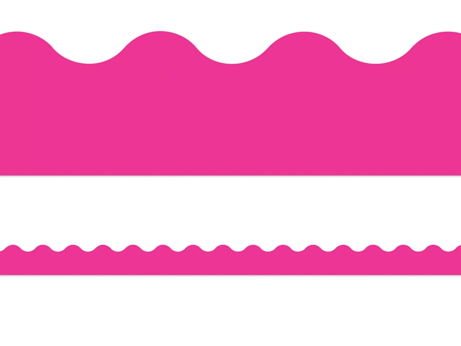 Vivid Pink Scalloped Border