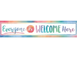 Watercolor Everyone Is Welcome Banner