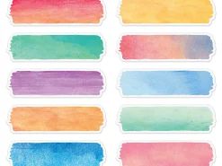 Watercolor Label Accents