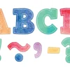Watercolor 3" Magnetic Punch-Out Letters