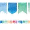 Watercolor Pennant Border