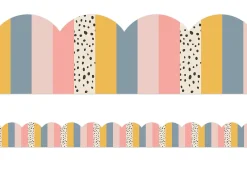 We Belong Striped Scalloped Border