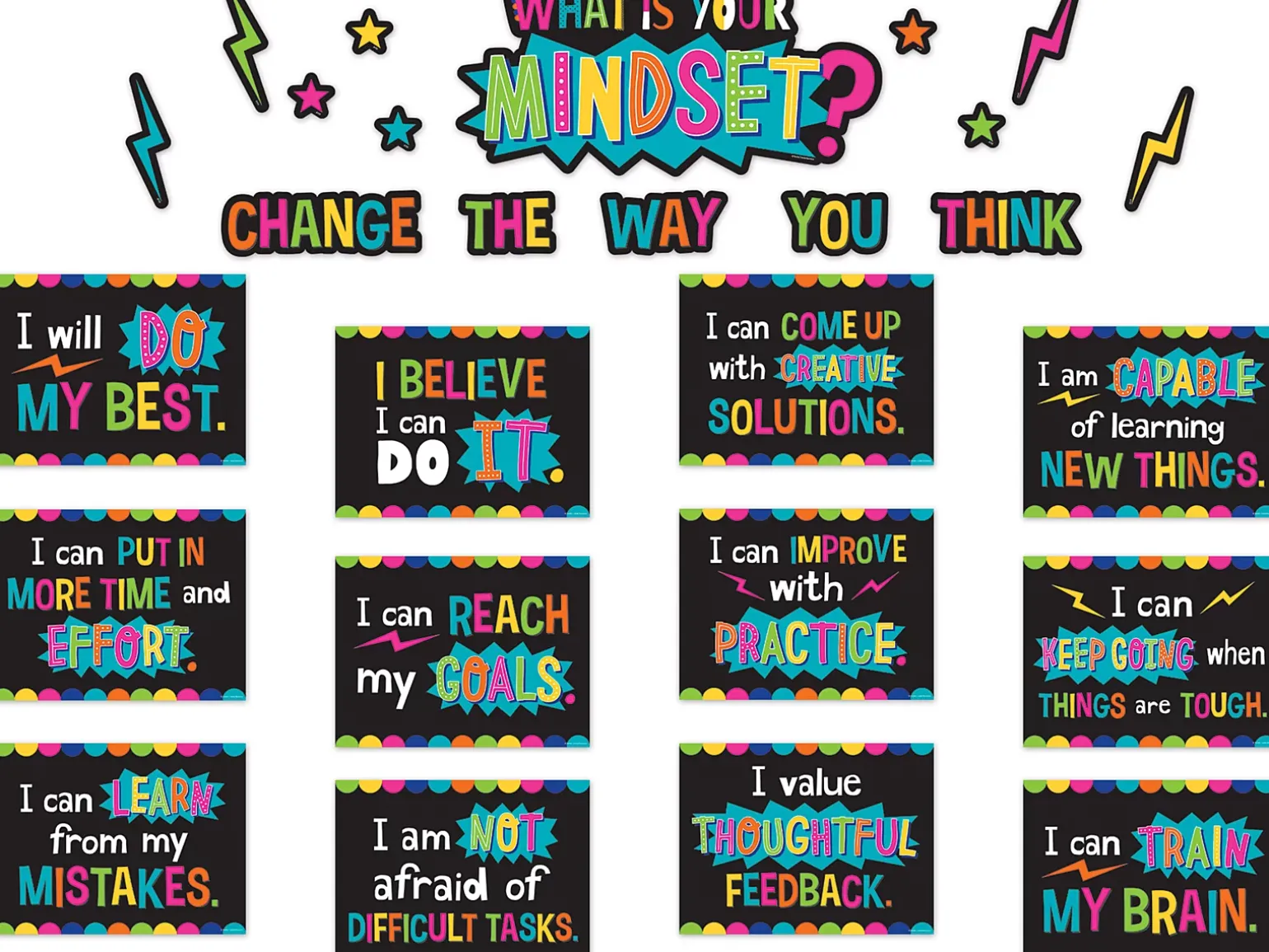 What Is Your Mindset? Bulletin Board Set