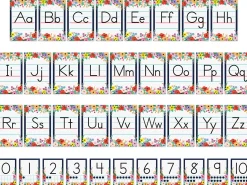 Wildflowers Alphabet Card Bulletin Board Set