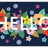 Wildflowers Hello Postcards