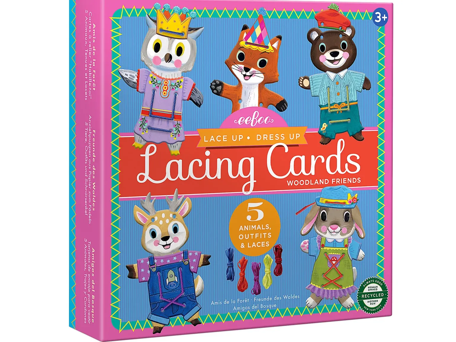 Woodland Friends Lacing Cards