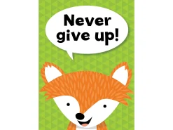 Woodland Friends Never Give Up Poster