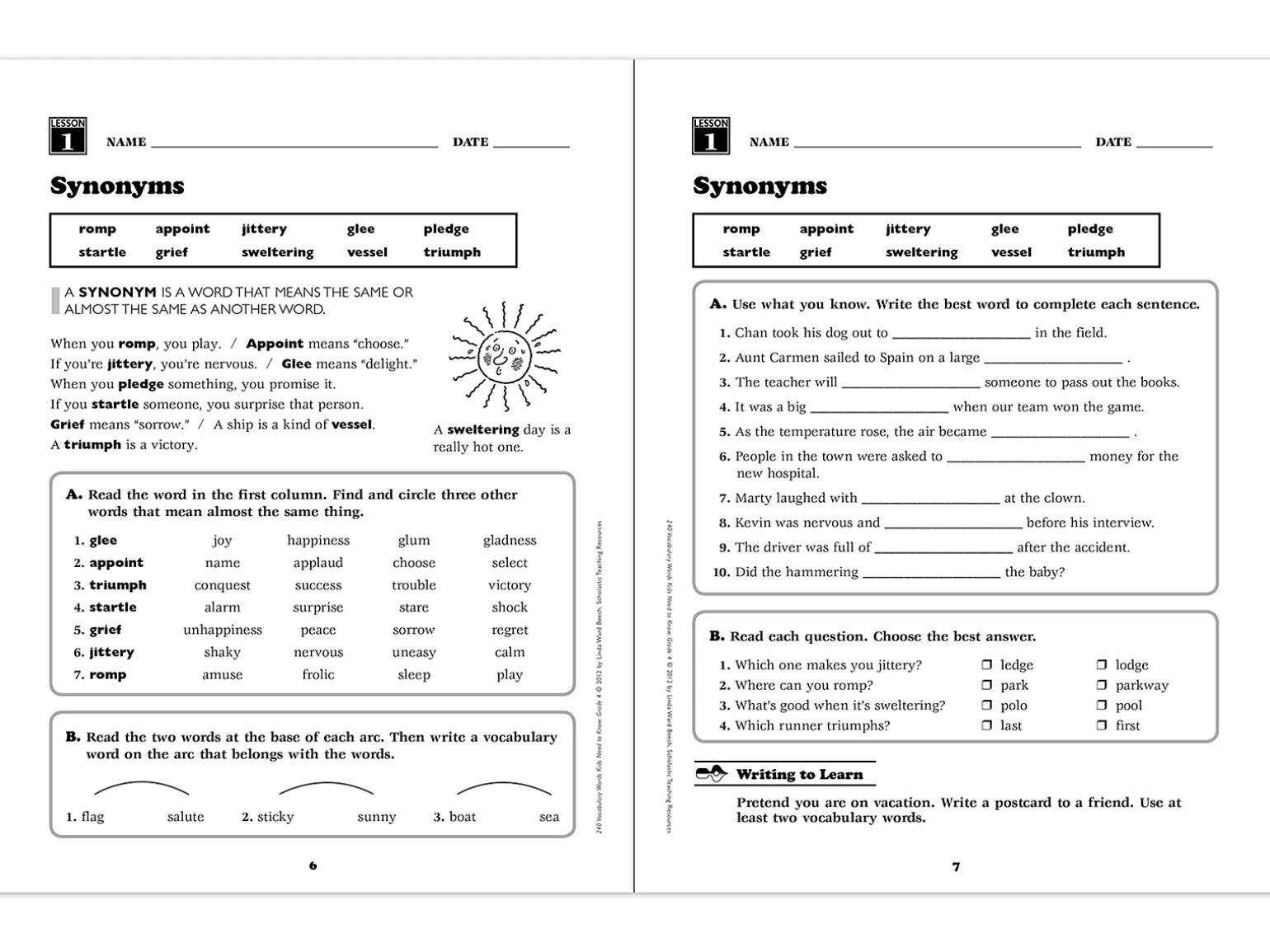 240 Words Kids Need to Know Workbook - Gr. 4