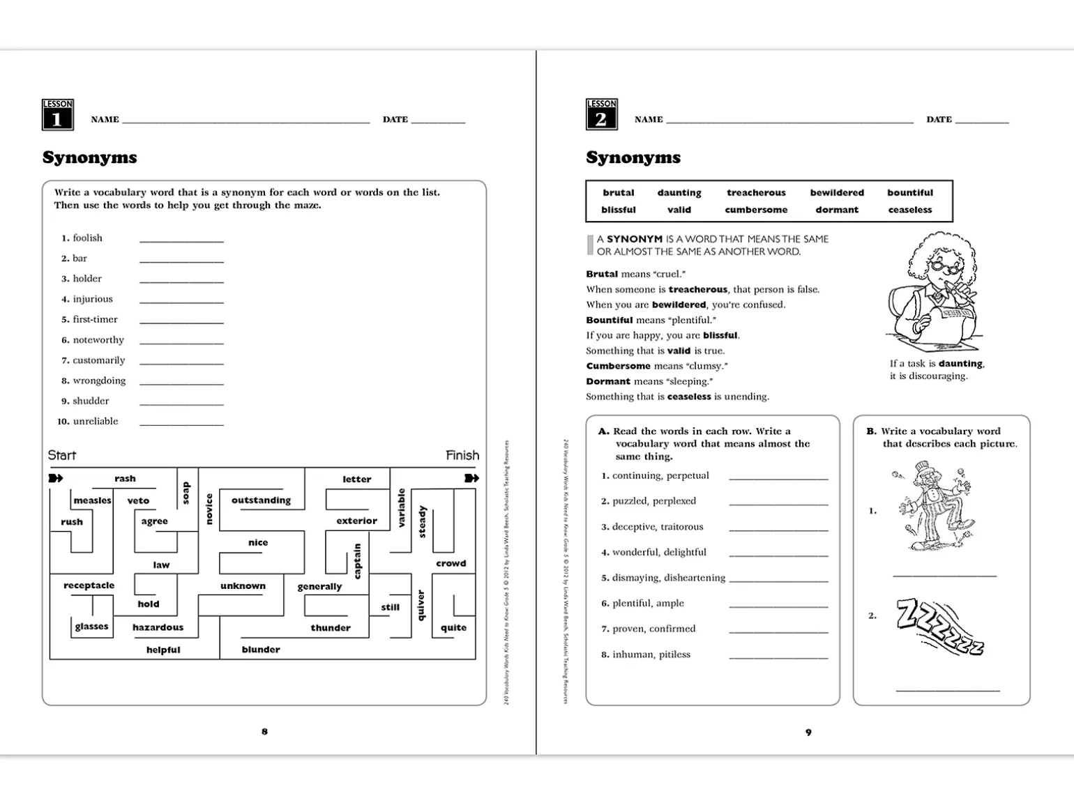 240 Words Kids Need to Know Workbook - Gr. 5