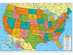 Write & Wipe U.S.A. Wall Map