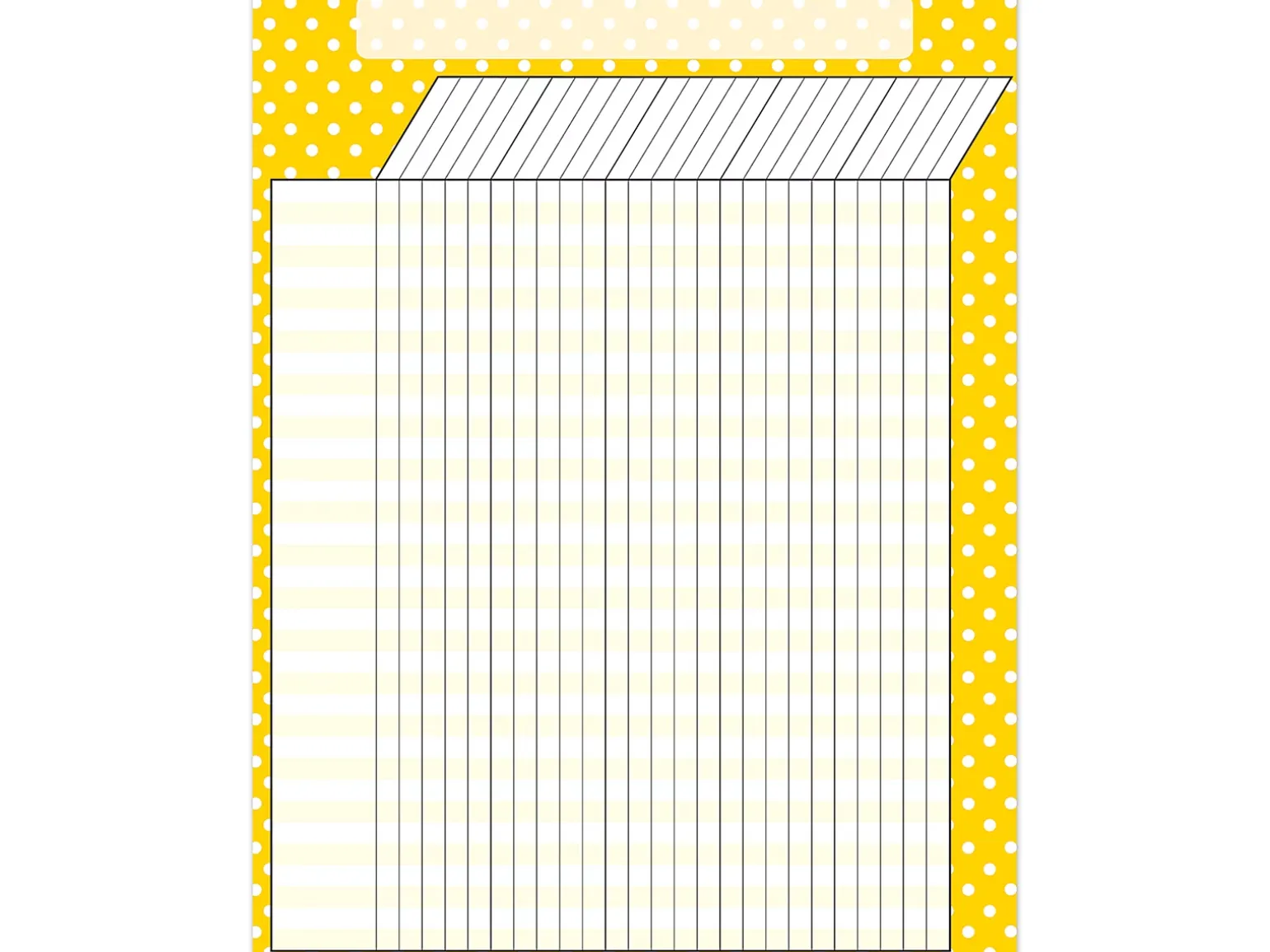 Yellow Polka Dot Incentive Chart