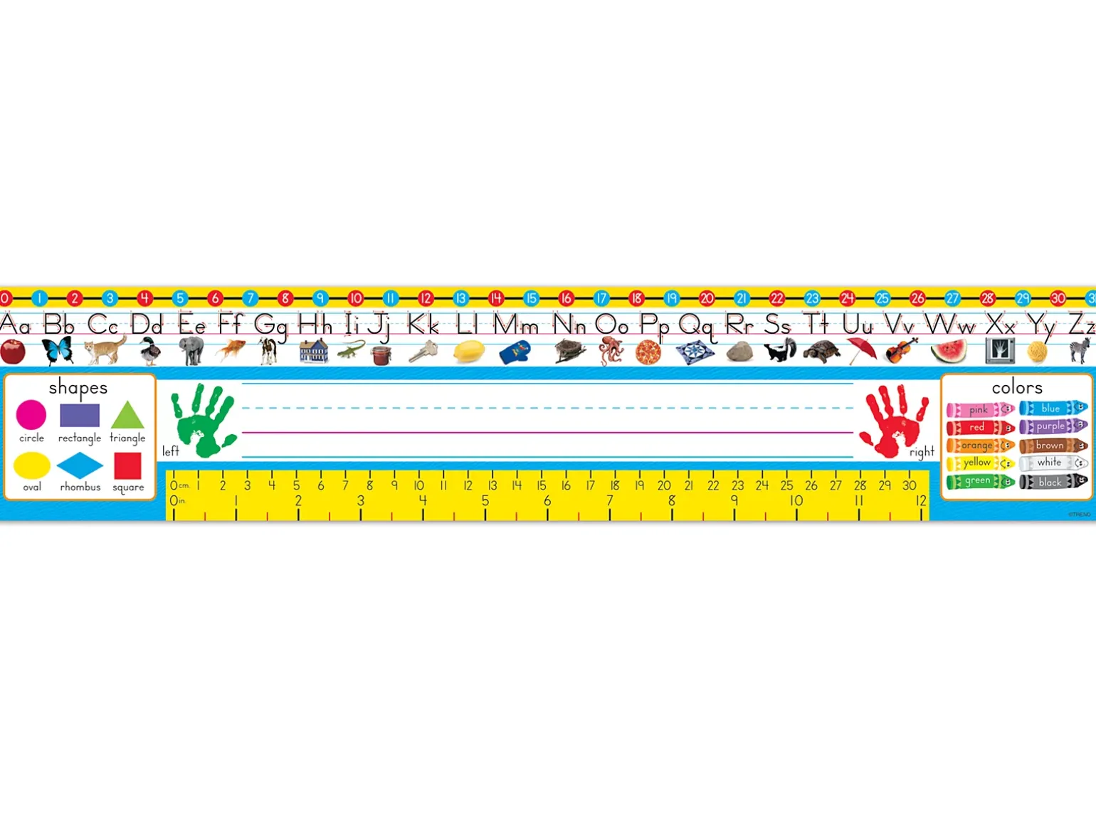 Zaner-Bloser Manuscript Reference Nameplates - Pre K-K